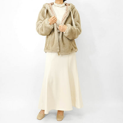 HERNO レディース ファージャケット GI000318D 12739 ライトグレー 9410 シャンティイ 1985