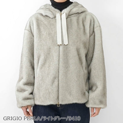 HERNO レディース ファージャケット GI000318D 12739 ライトグレー 9410 シャンティイ 1985