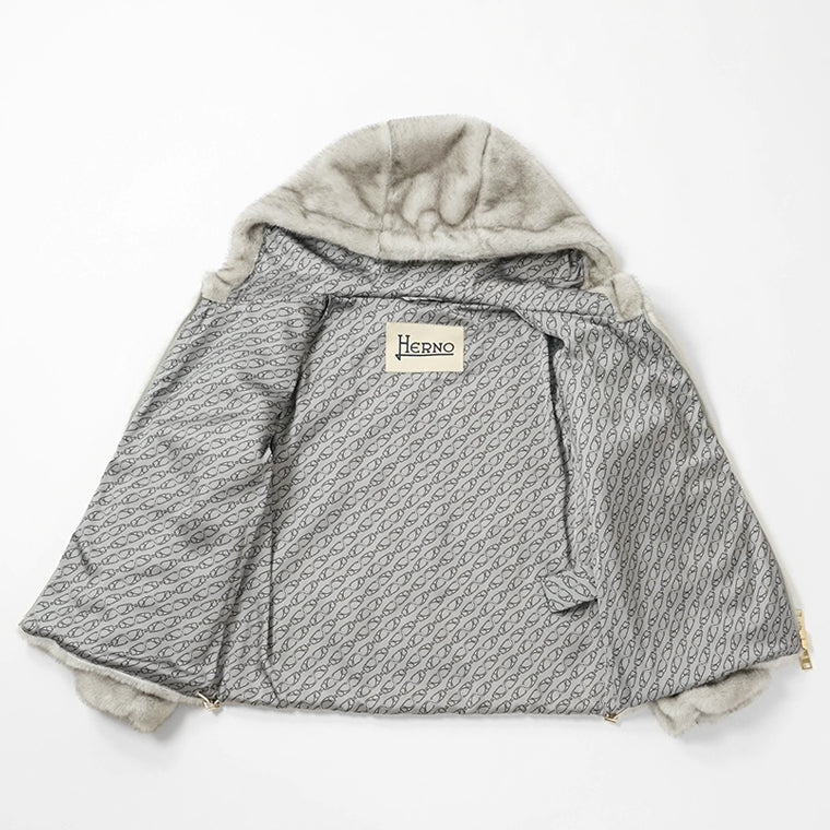 HERNO レディース ファージャケット GI000318D 12739 ライトグレー 9410 シャンティイ 1985