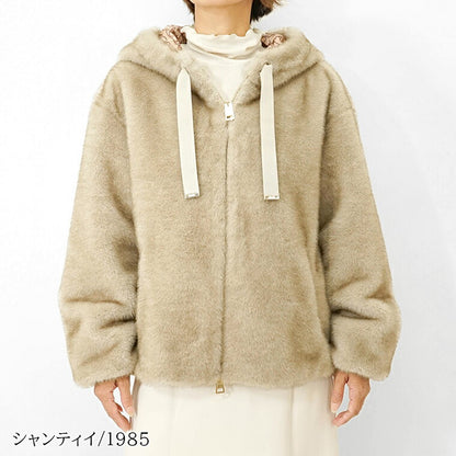HERNO レディース ファージャケット GI000318D 12739 ライトグレー 9410 シャンティイ 1985
