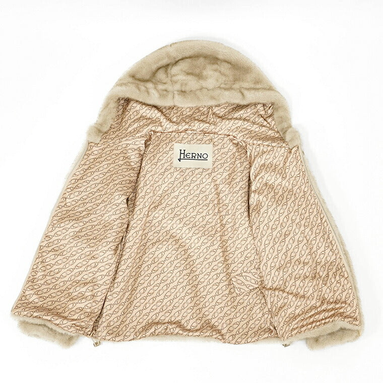 HERNO レディース ファージャケット GI000318D 12739 ライトグレー 9410 シャンティイ 1985
