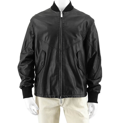 ARMANI EXCHANGE メンズ ラムレザーブルゾン H49R70 E9P70 ブラック 999