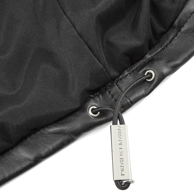 ARMANI EXCHANGE メンズ ラムレザーブルゾン H49R70 E9P70 ブラック 999