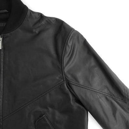 ARMANI EXCHANGE メンズ ラムレザーブルゾン H49R70 E9P70 ブラック 999