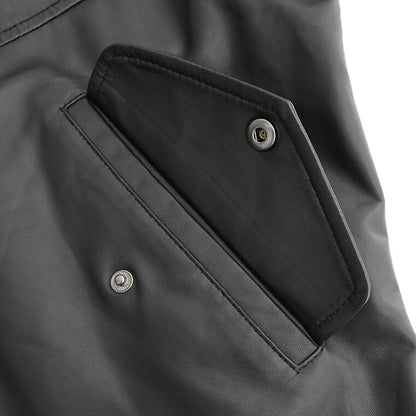 ARMANI EXCHANGE メンズ ラムレザーブルゾン H49R70 E9P70 ブラック 999