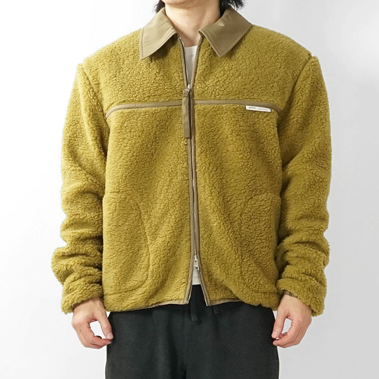 AMI メンズ ブルゾン HJK856 PL0040 VERT LICHEN リケン 374