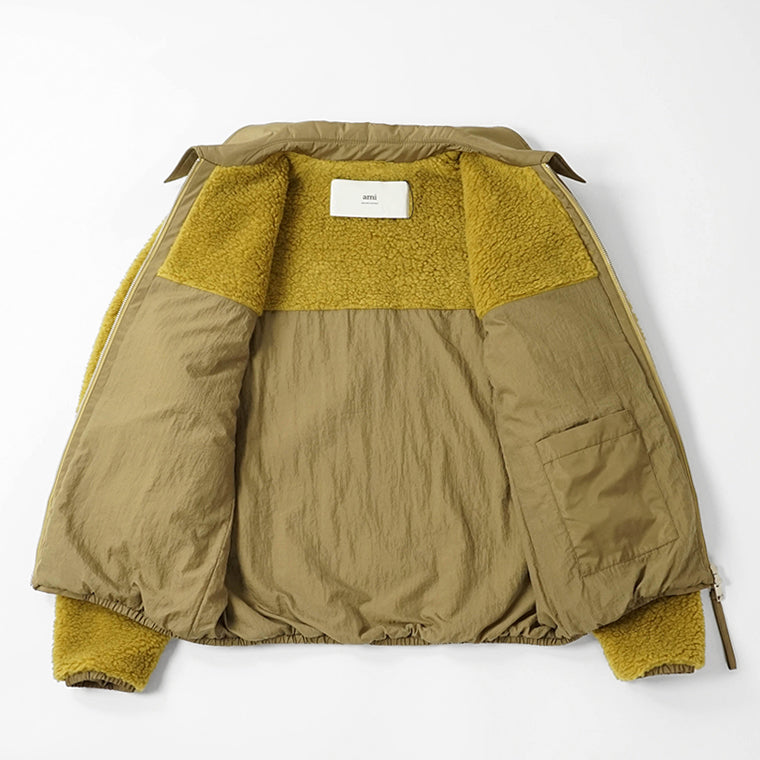 AMI メンズ ブルゾン HJK856 PL0040 VERT LICHEN リケン 374