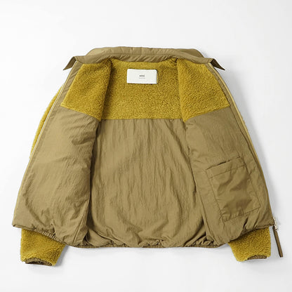 AMI メンズ ブルゾン HJK856 PL0040 VERT LICHEN リケン 374