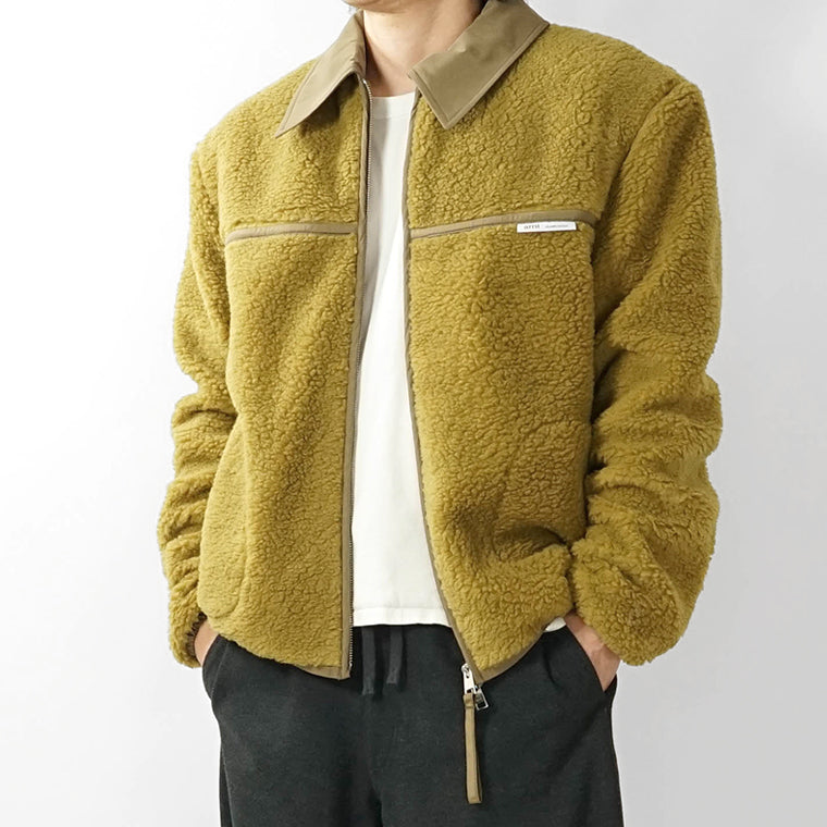 AMI メンズ ブルゾン HJK856 PL0040 VERT LICHEN リケン 374