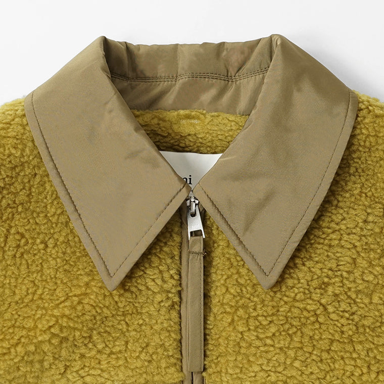 AMI メンズ ブルゾン HJK856 PL0040 VERT LICHEN リケン 374