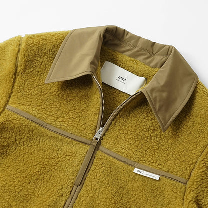 AMI メンズ ブルゾン HJK856 PL0040 VERT LICHEN リケン 374