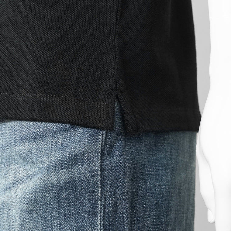【2026SS SUMMER SALE】AMI メンズ ポロシャツ AMI DE COEUR SHORT SLEEVE POLO SHIRT HPL411 760 NOIR BLANC CREME ブラック 045