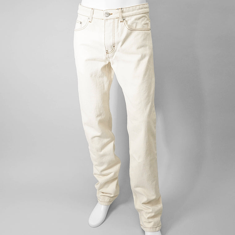 【SUMMER FINAL SALE】 AMI メンズ ジーンズ HTR001 DE0039 BLANC CREME アイボリー 136