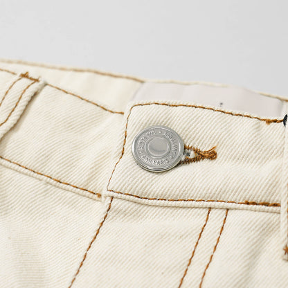 【SUMMER FINAL SALE】 AMI メンズ ジーンズ HTR001 DE0039 BLANC CREME アイボリー 136