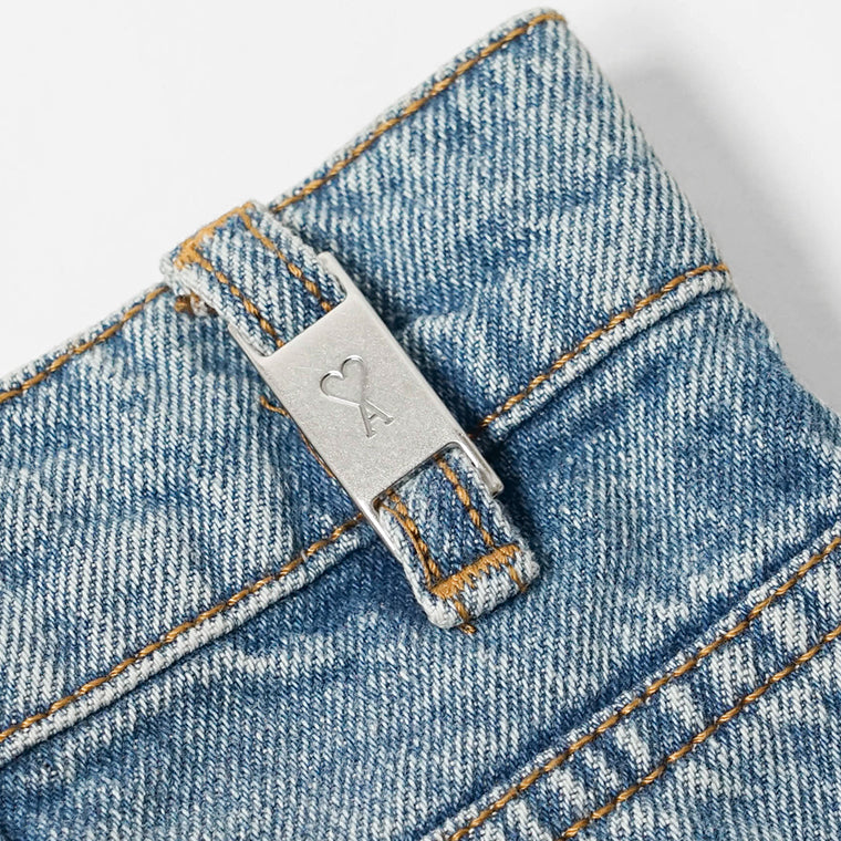 AMI メンズ ジーンズ HTR821 DE0046 BLEU USED ウォッシュブルー 480