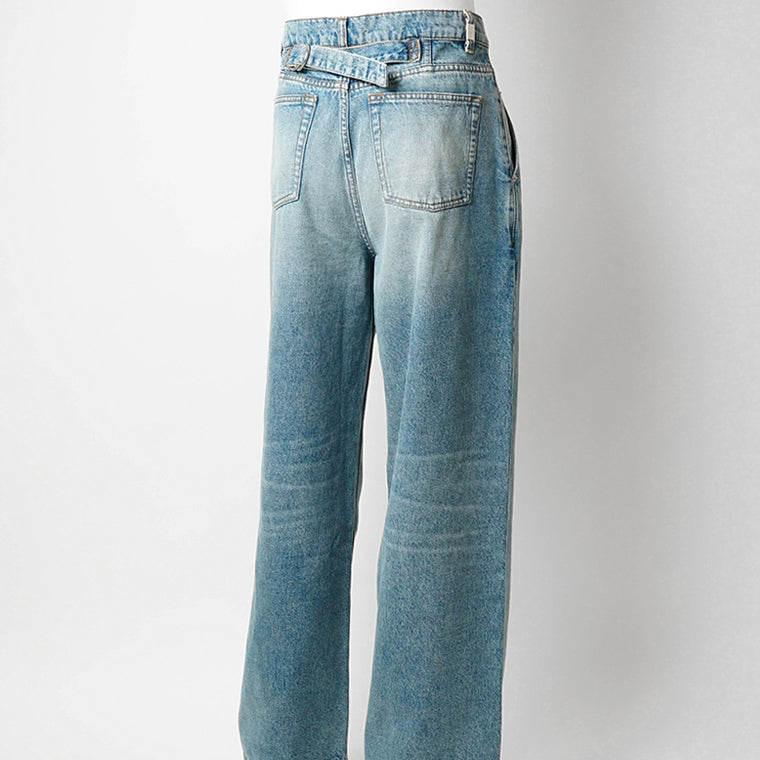 AMI メンズ ジーンズ HTR821 DE0046 BLEU USED ウォッシュブルー 480