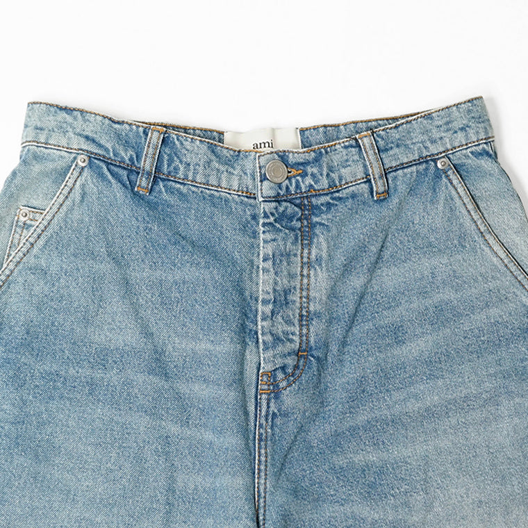 AMI メンズ ジーンズ HTR821 DE0046 BLEU USED ウォッシュブルー 480