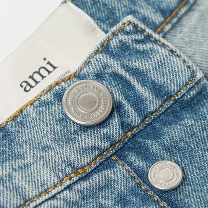AMI メンズ ジーンズ HTR821 DE0046 BLEU USED ウォッシュブルー 480