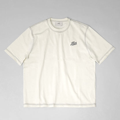 【SUMMER FINAL SALE】 AMI メンズ Tシャツ HTS029 JE0118 BLANC CREME アイボリー 136