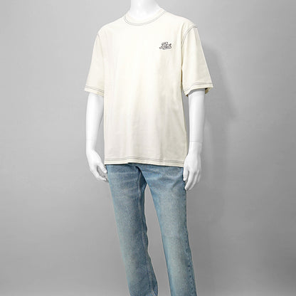 【SUMMER FINAL SALE】 AMI メンズ Tシャツ HTS029 JE0118 BLANC CREME アイボリー 136