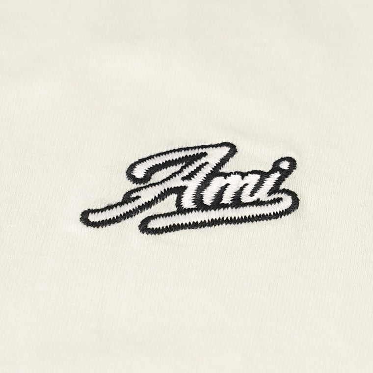 【SUMMER FINAL SALE】 AMI メンズ Tシャツ HTS029 JE0118 BLANC CREME アイボリー 136