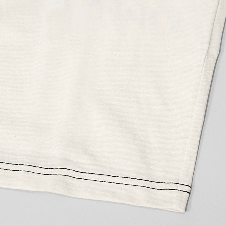【SUMMER FINAL SALE】 AMI メンズ Tシャツ HTS029 JE0118 BLANC CREME アイボリー 136