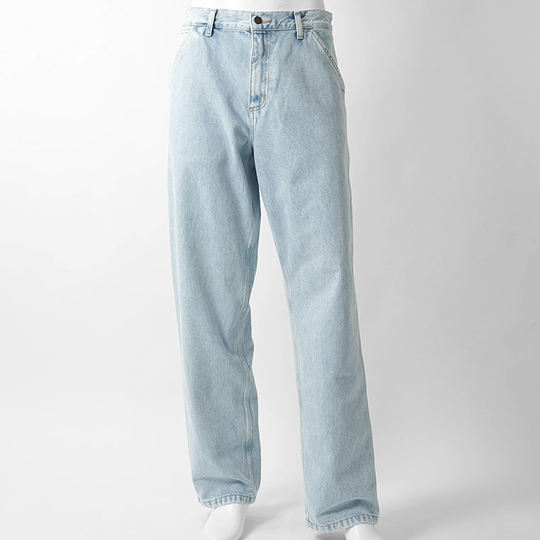 Carhartt WIP メンズ ジーンズ SINGLE KNEE PANT I032024 BLUE HEAVY STONE WASH ウォッシュライトブルー 01A3