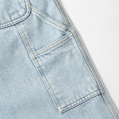 Carhartt WIP メンズ ジーンズ SINGLE KNEE PANT I032024 BLUE HEAVY STONE WASH ウォッシュライトブルー 01A3