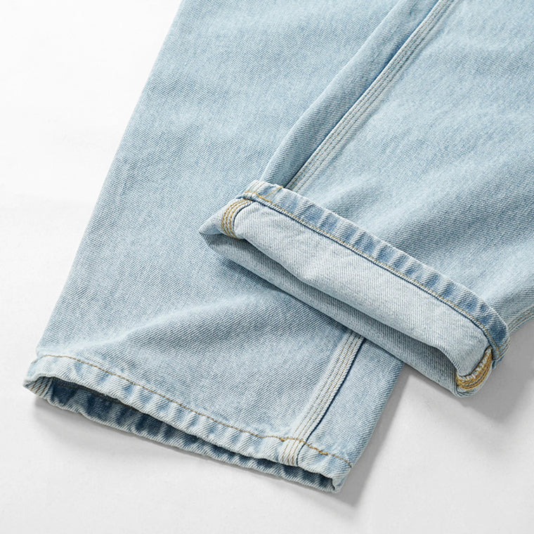 Carhartt WIP メンズ ジーンズ SINGLE KNEE PANT I032024 BLUE HEAVY STONE WASH ウォッシュライトブルー 01A3