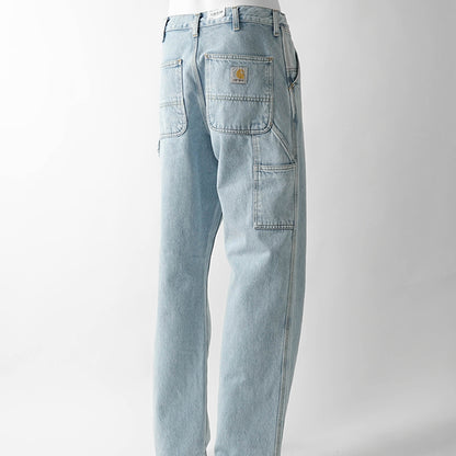 Carhartt WIP メンズ ジーンズ SINGLE KNEE PANT I032024 BLUE HEAVY STONE WASH ウォッシュライトブルー 01A3