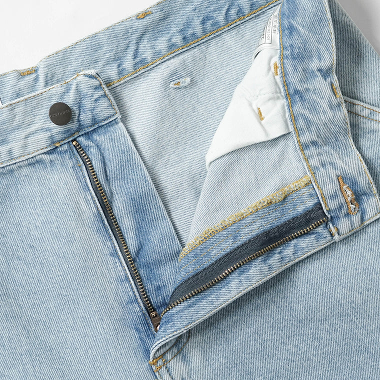 Carhartt WIP メンズ ジーンズ SINGLE KNEE PANT I032024 BLUE HEAVY STONE WASH ウォッシュライトブルー 01A3