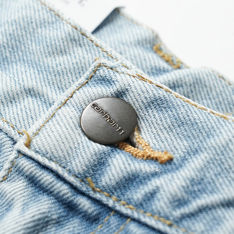 Carhartt WIP メンズ ジーンズ SINGLE KNEE PANT I032024 BLUE HEAVY STONE WASH ウォッシュライトブルー 01A3