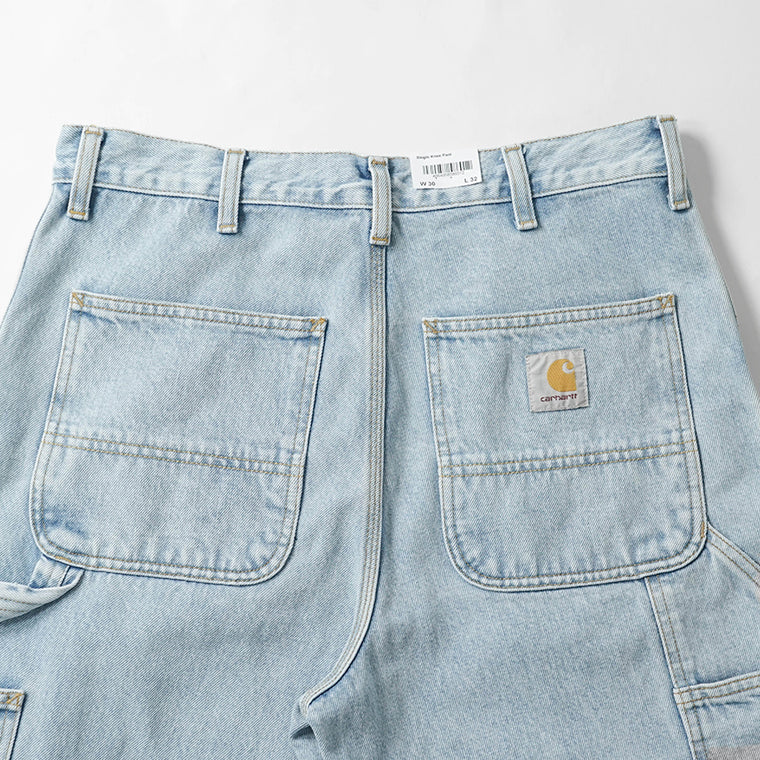 Carhartt WIP メンズ ジーンズ SINGLE KNEE PANT I032024 BLUE HEAVY STONE WASH ウォッシュライトブルー 01A3