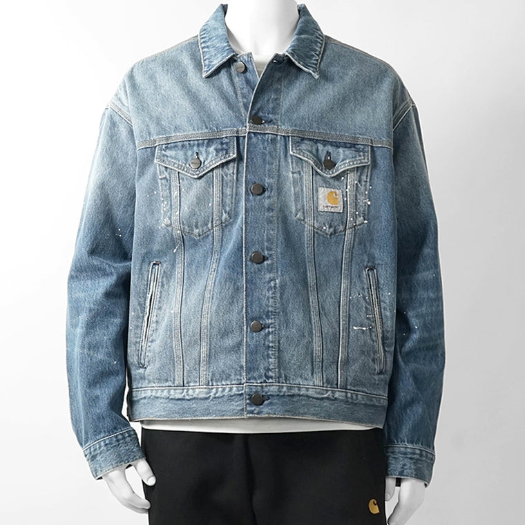 Carhartt WIP メンズ デニムジャケット HELSTON JACKET I033352 BLUE ウォッシュブルー 01EJ