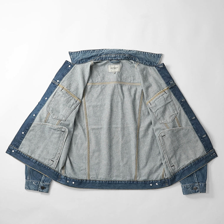 Carhartt WIP メンズ デニムジャケット HELSTON JACKET I033352 BLUE ウォッシュブルー 01EJ