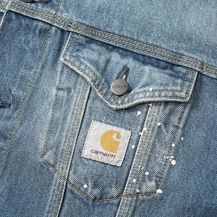 Carhartt WIP メンズ デニムジャケット HELSTON JACKET I033352 BLUE ウォッシュブルー 01EJ