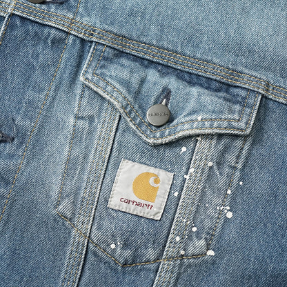Carhartt WIP メンズ デニムジャケット HELSTON JACKET I033352 BLUE ウォッシュブルー 01EJ