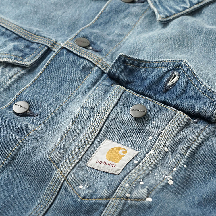 Carhartt WIP メンズ デニムジャケット HELSTON JACKET I033352 BLUE ウォッシュブルー 01EJ