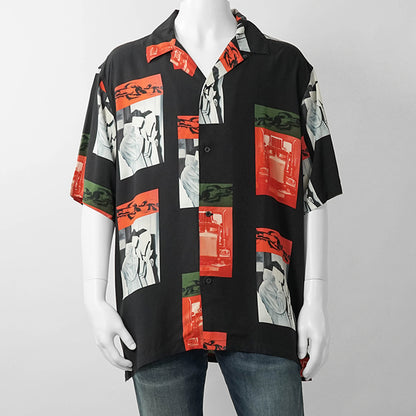 【2026SS SUMMER SALE】Carhartt WIP メンズ シャツ I036290 SEAN HAMILTON PRINT BLACK ブラック 3QQXX