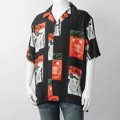 【2026SS SUMMER SALE】Carhartt WIP メンズ シャツ I036290 SEAN HAMILTON PRINT BLACK ブラック 3QQXX