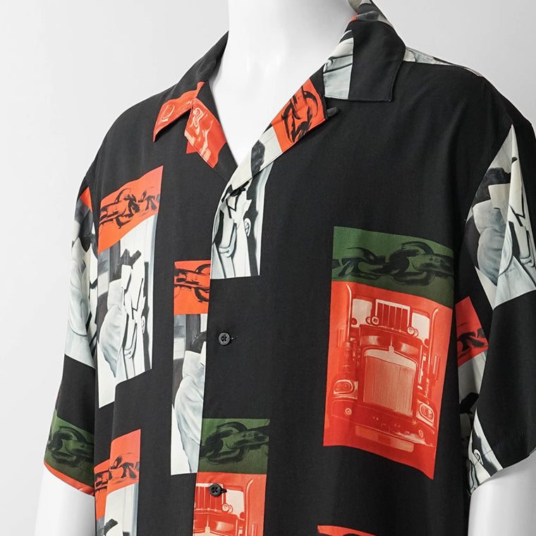 【2026SS SUMMER SALE】Carhartt WIP メンズ シャツ I036290 SEAN HAMILTON PRINT BLACK ブラック 3QQXX