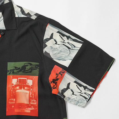 【2026SS SUMMER SALE】Carhartt WIP メンズ シャツ I036290 SEAN HAMILTON PRINT BLACK ブラック 3QQXX