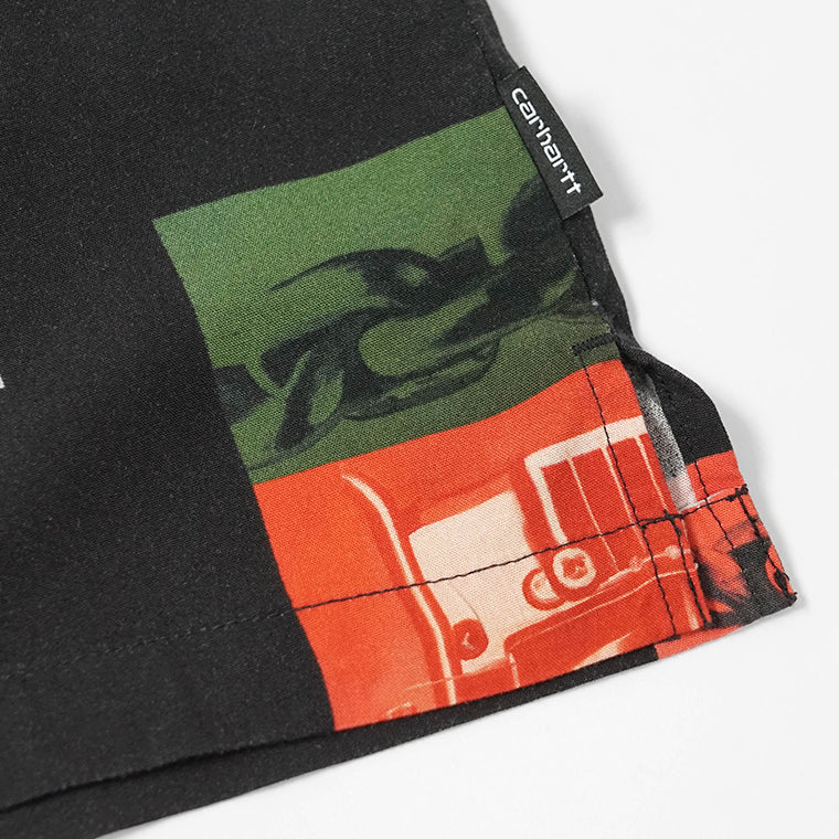 【2026SS SUMMER SALE】Carhartt WIP メンズ シャツ I036290 SEAN HAMILTON PRINT BLACK ブラック 3QQXX