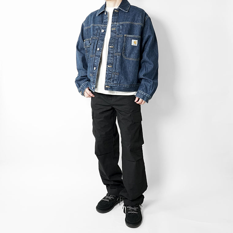 Carhartt WIP メンズ デニムジャケット BELMAR JACKET I036586 BLUE STONE WASHED ウォッシュブルー 0106