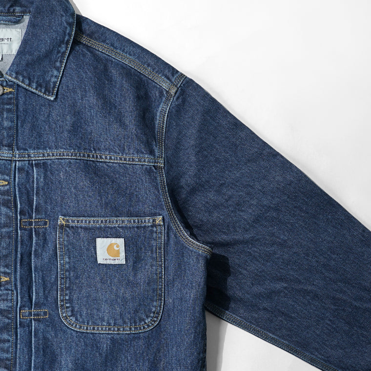Carhartt WIP メンズ デニムジャケット BELMAR JACKET I036586 BLUE STONE WASHED ウォッシュブルー 0106