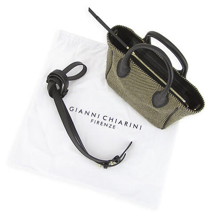 GIANNI CHIARINI レディース ショルダーバッグ CYNDI BS8770 SPIGA PL VAR.NERO 10313