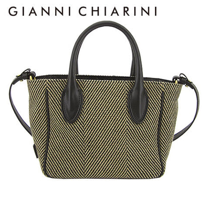 GIANNI CHIARINI レディース ショルダーバッグ CYNDI BS8770 SPIGA PL VAR.NERO 10313