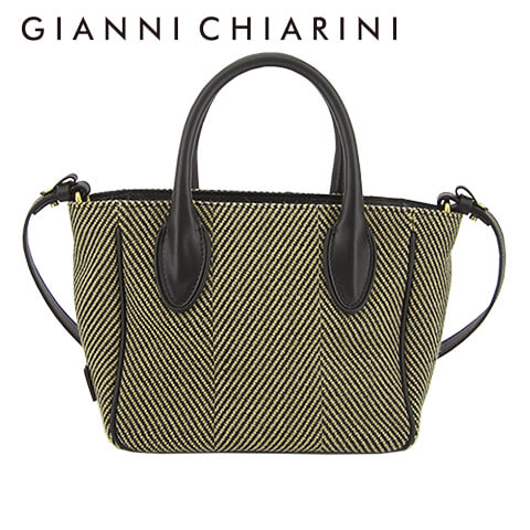 GIANNI CHIARINI レディース ショルダーバッグ CYNDI BS8770 SPIGA PL VAR.NERO 10313