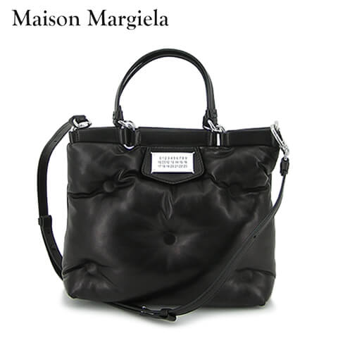 Maison Margiela レディース ショルダーバッグ GLAM SLAM ミニ トートバッグ S56WD0133 P4300 ブラック T8013