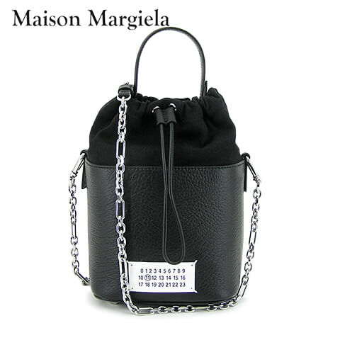 Maison Margiela レディース ショルダーバッグ 5AC バケット バッグ S61WG0035 P4348 ブラック T8013